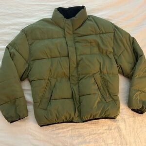 Urban Outfitters Green Puffer Jacket